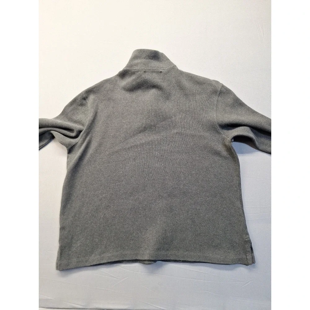 Polo Ralph Lauren Quarter Zip Pullover Sweatshirt Sweater Mens Large Gray Preppy